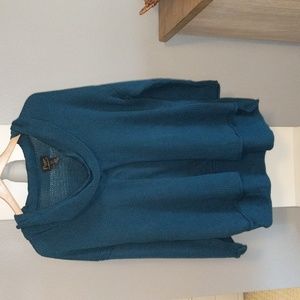 Pure hand knit cowl neck sweater